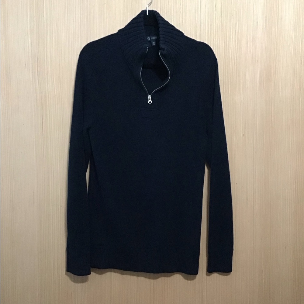 J. Crew Half Zip Sweater Navy Blue for Men Sz L